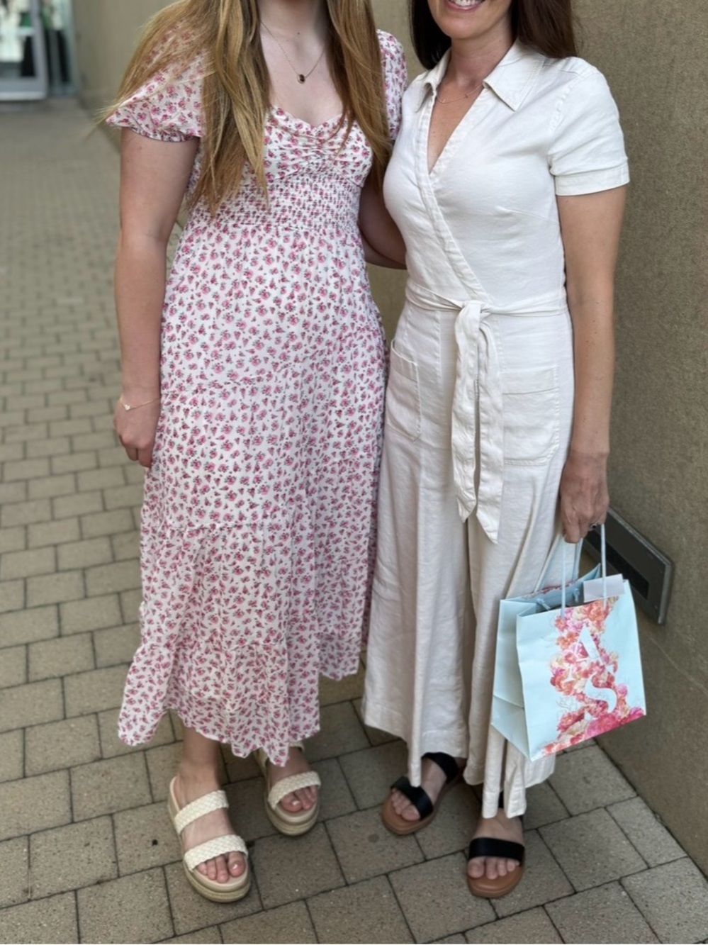 Altar'd State Ivory Maxi Dress with Pink Floral Print - Picture 7 of 7